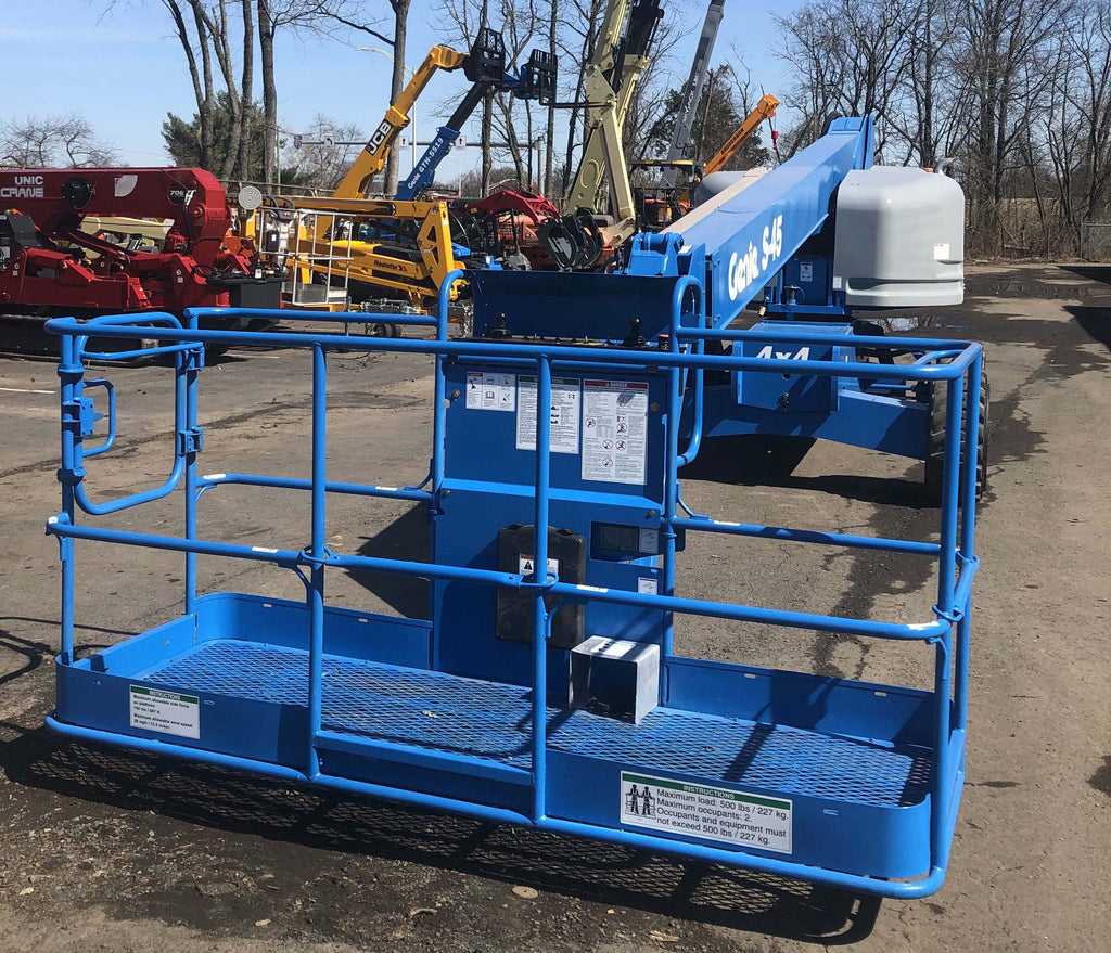 2006 GENIE S45 TELESCOPIC STRAIGHT BOOM LIFT AERIAL LIFT WITH JIB ARM