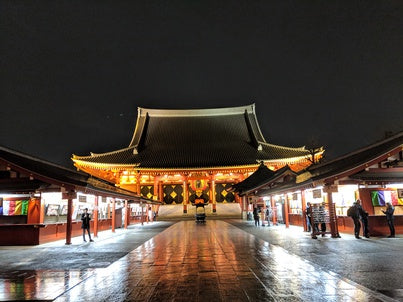 Asakusa Temple at night