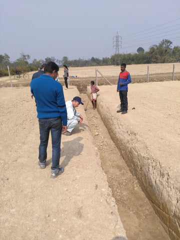 Fresh cut drain MP 9, Chota Tingrai Tea Estate