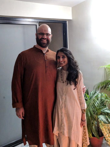 Avantika and John wishing everyone a happy Diwali 2018