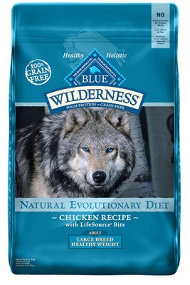 Wilderness Grain Free Adult Large Breed Healthy Weight Chicken Dry Dog Food