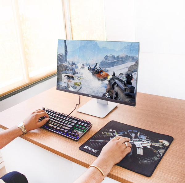 Mechanical Gaming Keyboard and Mouse Pad