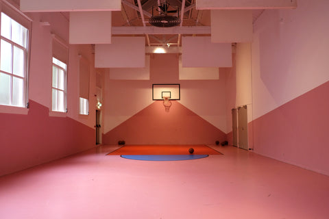 Pink Basketball Court