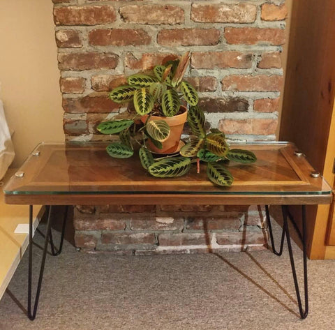 hairpin leg bench plant stand