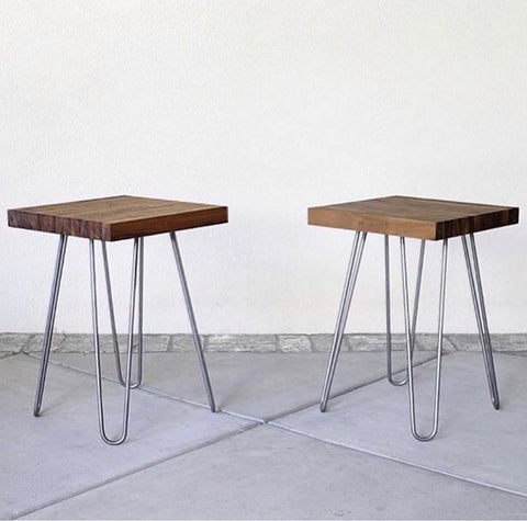 hairpin legs side table chairs 