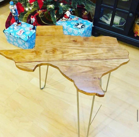 texas shaped coffee table diy