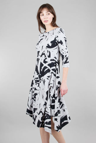 Porto Lita Dress, Melrose Gris Print 