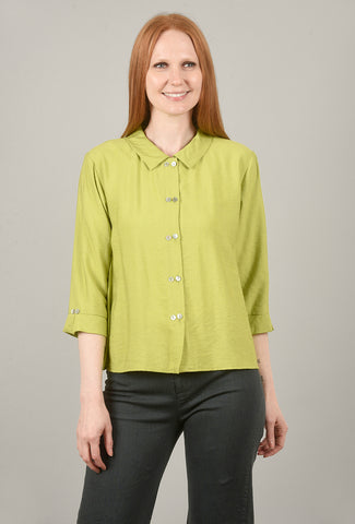 Niche Twin Button Top, Lime 