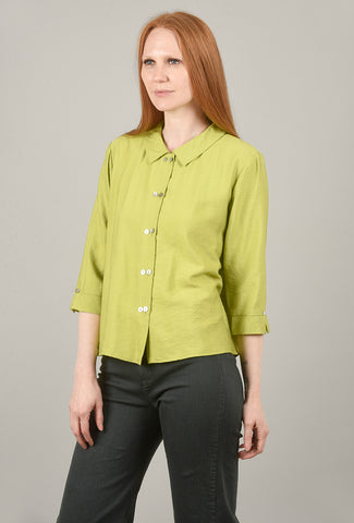 Niche Twin Button Top, Lime 
