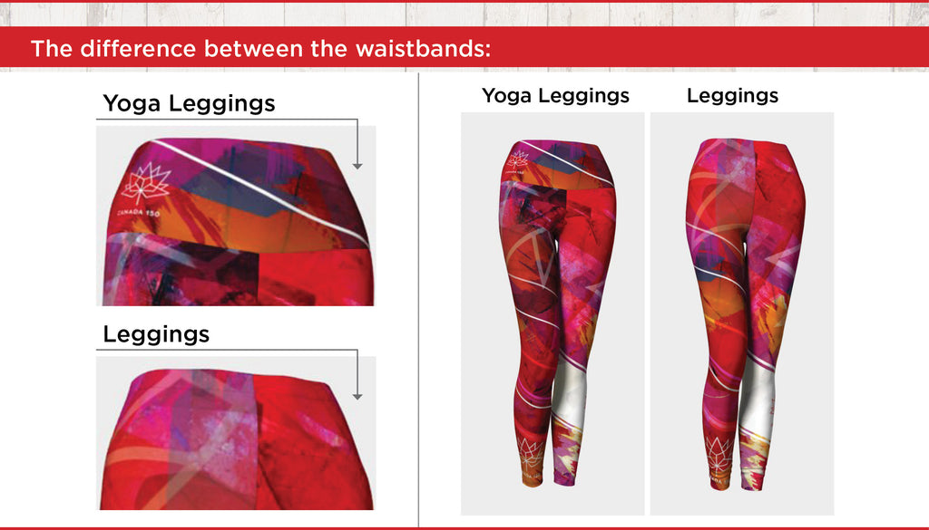 Kristina Benson Art: Yoga Leggings versus Class Leggings Waistband Options