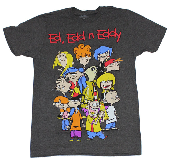 Ed Edd And N Eddy Mens T Shirt Giant Cast Iamge Allover 4471