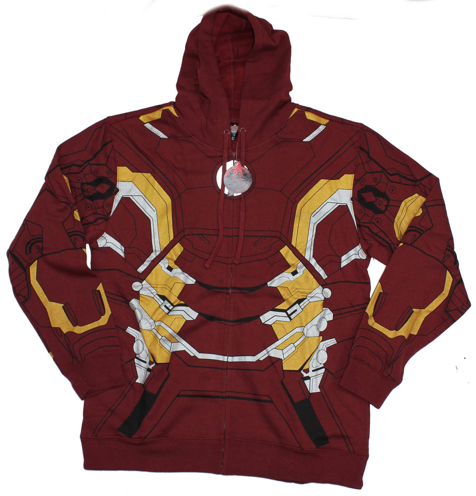 iron man zip up hoodie