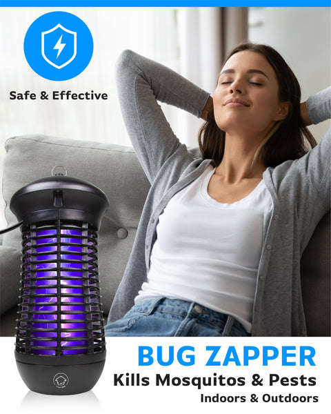 Electric UV Mosquito Killer Lamp Outdoor/Indoor Fly Bug Trap Zapper Insect L3V4 