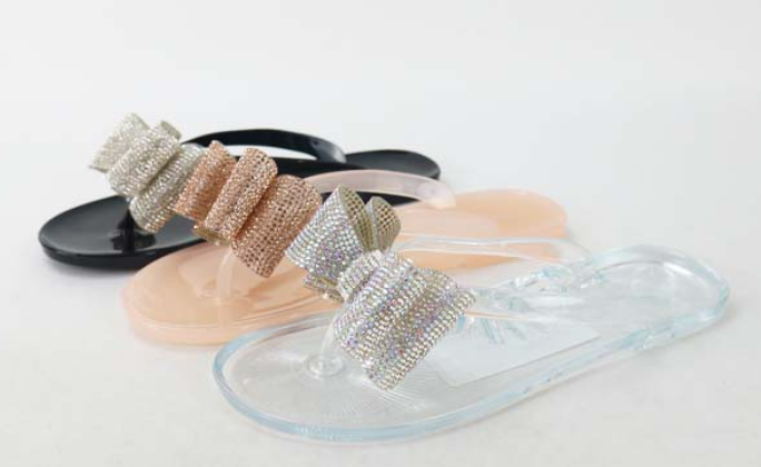 bling jelly sandals