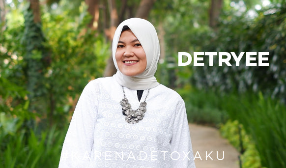 Detryee Yulianti, #KarenaDetoxAku Turun 16kg Dalam 7 Bulan