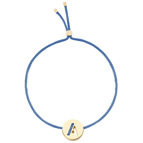 Shop ABC's Dusky Blue A Bracelet