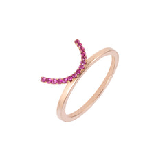 Shop the RUIFIER ELEMENTS Pink Crescent Ring