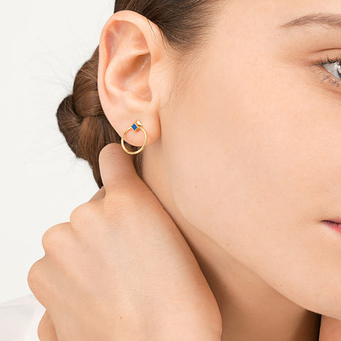 Shop Pantone 2020 Orbit Infinity Cube Earrings