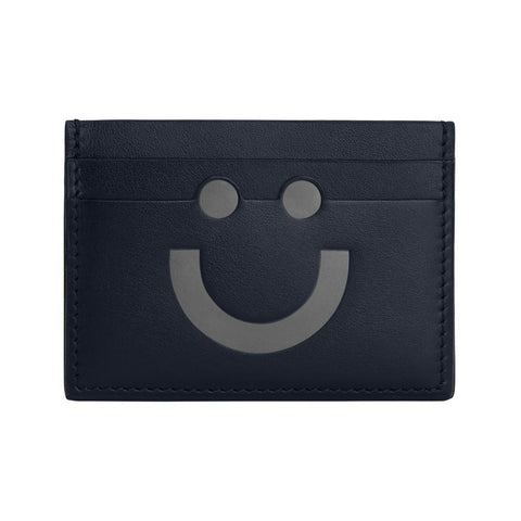 Happy Card Holder Navy/Grey