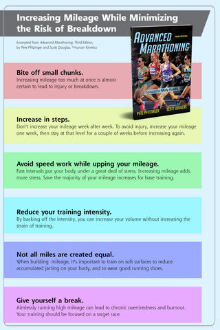Tips for increasing running distance infographic