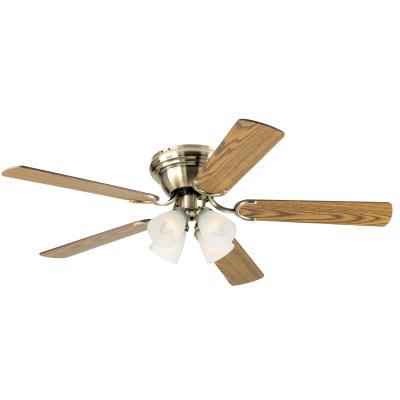52 Inch Contempora IV Antique Brass Finish Indoor Ceiling Fan with 