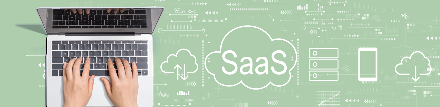 Graphic promoting SaaS