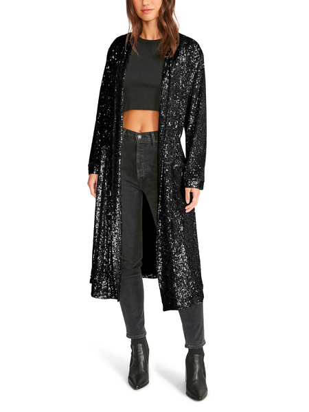 sequin maxi cardigan