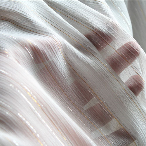 silver chiffon material