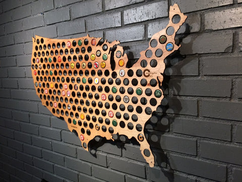 Beer Cap Map | Map of USA