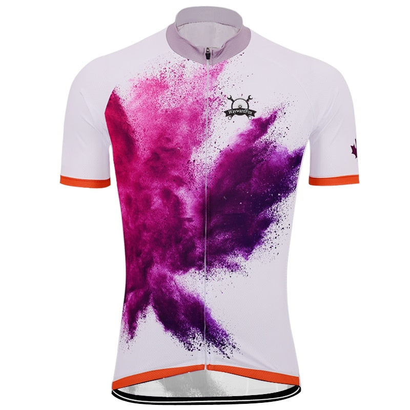 Purple Splash of Fast Cycling Jersey 