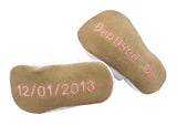 Personalised Boy's Embroidered Heart Christening Shoes - Born Bespoke
