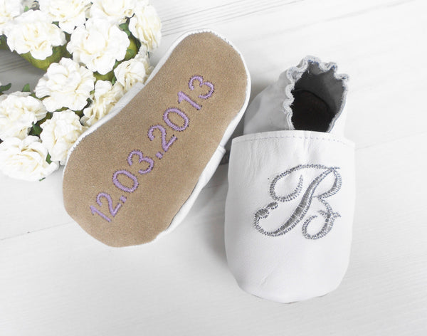 personalised baby christening shoes