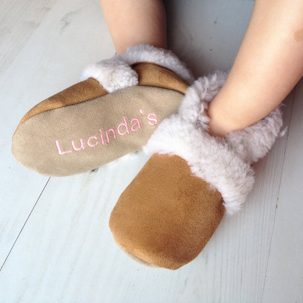 personalised kids slippers