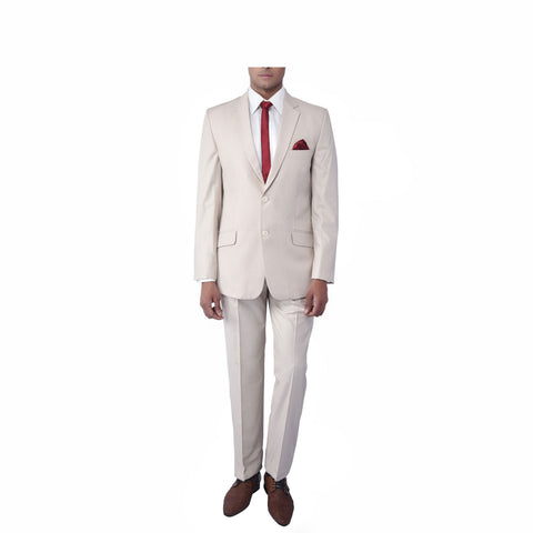 Rent- Jet Black Slub Bandhgala Suit