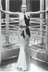 Joan Crawford in a Black and White Gilbert Adrian Dress