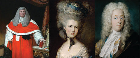 16th and 17th Century Powdered Wigs and Hair Pieces
