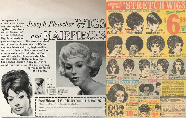 Vintage Wig Advertisements