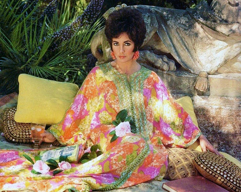 liz taylor caftan