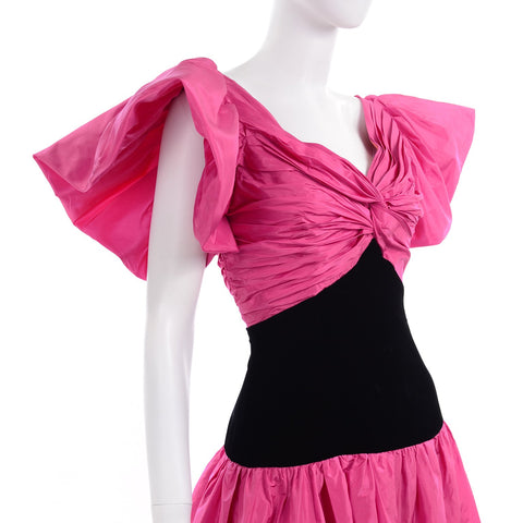 Bellville Sassoon Vintage Pink Black Dress