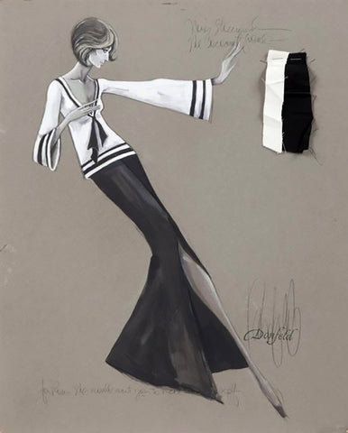 Barbara Streisand Coconut Grove Donfeld Fashion Illustration