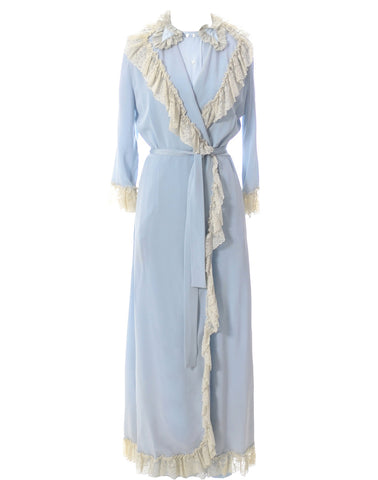 Rare 1940s Iris Lingerie Peignoir Nightgown Robe