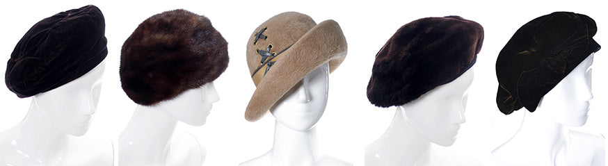 Vintage Fur and Velvet Hats