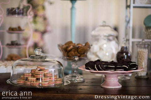 Vintage wedding table styling