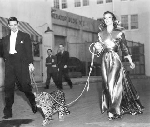 Cary Grant and Katharine Hepburn in Bringing up Baby 1938