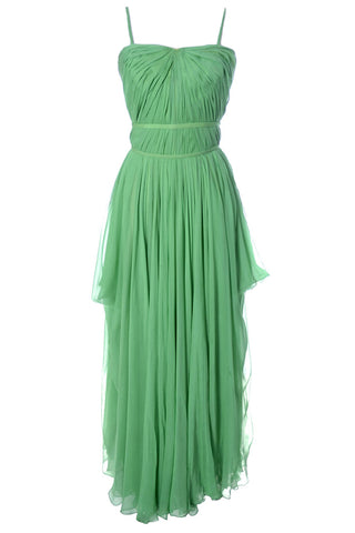 Chiffon Green Howard Greer Dress