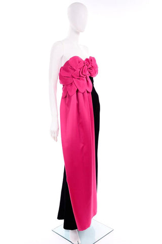 victor-costa-vintage-pink-evening -gown