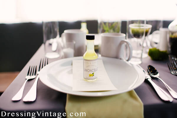 Custom lemoncello wedding favor