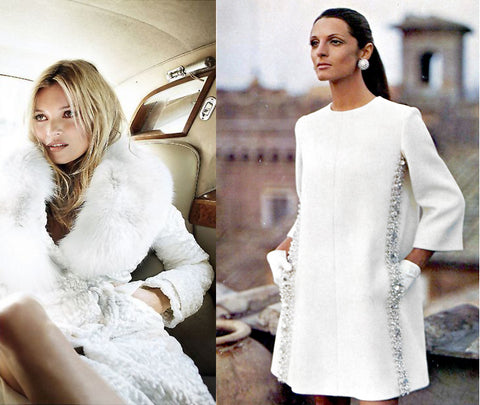 winter white vintage fashion