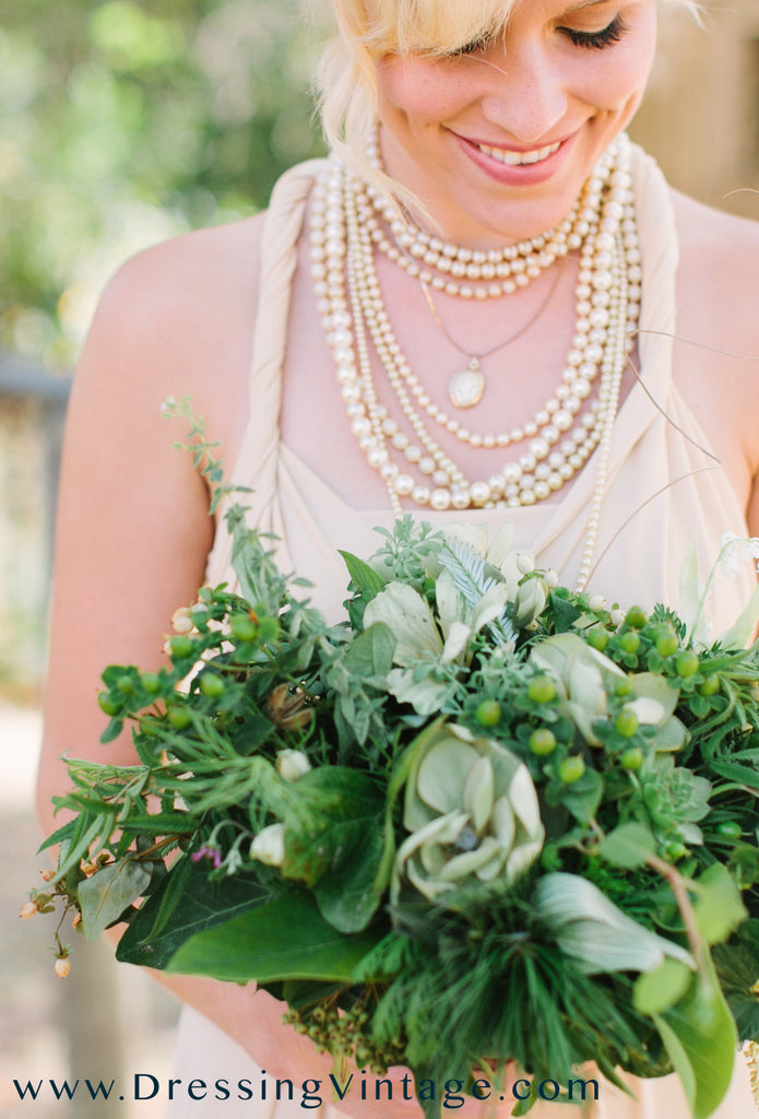 Vintage Pearl Necklaces Bridesmaid