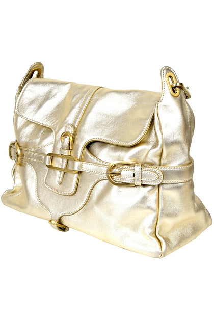 gold designer purse